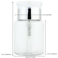 thumbnail image 2 of Pana High Quality 3oz Liquid Pump Dispenser - SILVER, 2 of 4