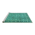 thumbnail image 2 of Ahgly Company Machine Washable Indoor Rectangle Persian Turquoise Blue Traditional Area Rugs, 2' x 3', 2 of 4