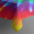 thumbnail image 3 of Colorful Rainbow Tie Dye Spiral Pattern Rectangle Tablecloth 60"x84",Waterproof Polyester Rectangle Table Cloth, Wipeable Spillproof Polyester Tablecloth for Dining, Camping, Indoor and Outdoor, 3 of 5