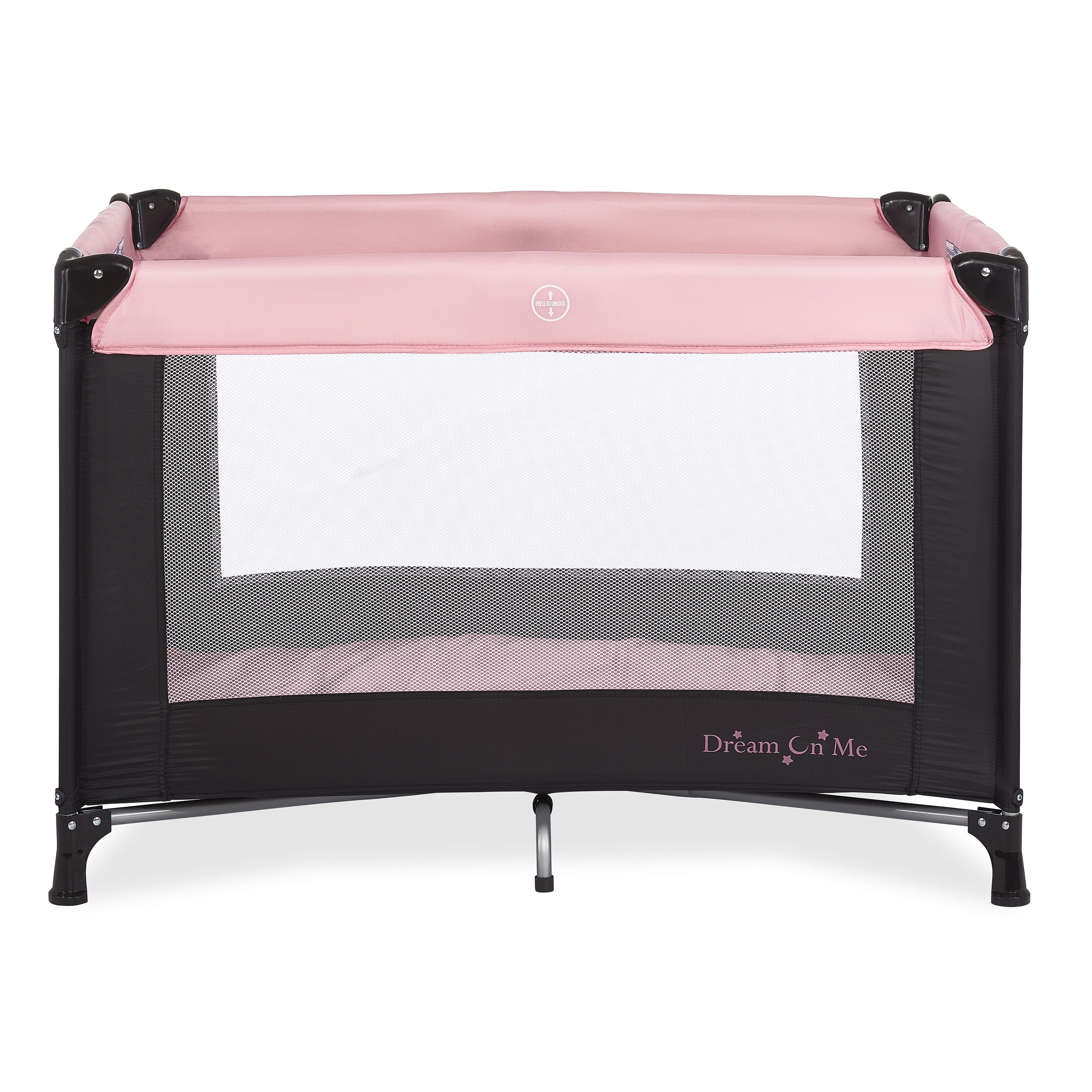 Dream on Me Nest Portable Play Yard with Carry Bag and Shoulder Strap, Pink, Unisex