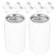 thumbnail image 1 of ColoMX 12 vasos reutilizables en forma de lata, botellas de plástico transparente para jugo con tapas de aluminio para café helado, batidos, cerveza y cócteles, 330 ml, 1 of 8