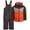 Charcoal Ash, variant on Boys Snowsuit Set - 2 Piece Insulated Ski Jacket and Overall Snow Bibs for Boys (12M-7)