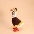 thumbnail image 6 of 1 Set Mini Desk Goose 7 Inch Magnetic Goose Statue Key Holder Coffee Sunflower Clothes for Magnetic Duck Statue Table Desk Key Holder Decor (Coffee Sunflower), 6 of 8
