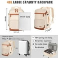 thumbnail image 6 of 40L Travel Backpack with USB Charging Port, Water-Resistant Carry On Backpack for Men Women, Business Laptop Backpack for Trips & Commutes, Fits 17.3 Inch Laptop, 6 of 8