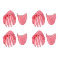 thumbnail image 2 of 4 Set Bathtub Drain Hair Catcher Bathtub Hair Strainer Plastic Bathtub Drain Filter Pink, 2 of 5