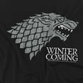 thumbnail image 2 of Game of Thrones T-Shirt Startk Winter Is Coming On Black Unisex Graphic Tee For Men & Women, 2 of 7