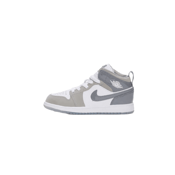 Jordan PRE SCHOOL Air Jordan 1 Mid SE PS "White Medium Grey Cool Grey" HF3194 100 from Stadium Goods