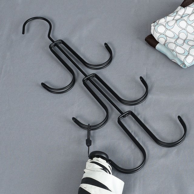 2 unidades de perchas para guardar bolsos, organizadores de armario, soporte para colgar bolsos, gancho de metal plateado para guardar bolsos, percha para mochilas, percha para ahorrar espacio