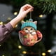thumbnail image 4 of Adornos navideños, adornos navideños, regalos navideños, 1 adorno para árbol de Navidad, adorno navideño acrílico, colgante para árbol de Navidad, fiestas, coche, decoración del hogar, teja hangoutone, 4 of 8