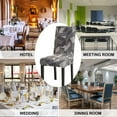 thumbnail image 6 of Dining Chair Covers, Stretch Chair Covers for Dining Room Set of 6, Removable Washable Chair Covers Protector for Dining Room, Hotel, Kitchen, 6 of 6