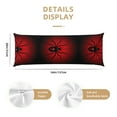 thumbnail image 3 of Bingfone Body Pillow Cover Long Pillow Case With Zipper Decorative Bedding Pillowcase 20"X54" Soft Cushion Pillow Case For Bedroom-Spider On The Web, 3 of 8