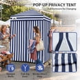 thumbnail image 5 of EAGLE PEAK Flex Ultra Compact 5x5 Pop-up Changing Room Canopy, Portable Privacy Cabana for Pool, Fashion Photoshoots, or Camping (Blue White), 5 of 10