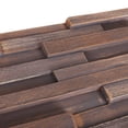 thumbnail image 3 of Stone Ten Teak 3D Wall Panels - Boho Backsplash Shiplap Boards (48, Shaded), 3 of 4