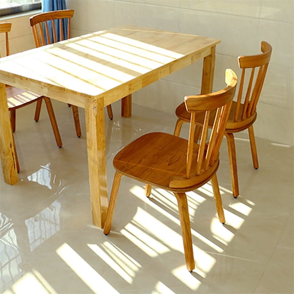 Dining Chair Set Of 2, Farmhouse Kitchen Chairs With Anti-slip Rubber Feet, Solid Wood Dining Room Chairs With Spindle High Back For Home