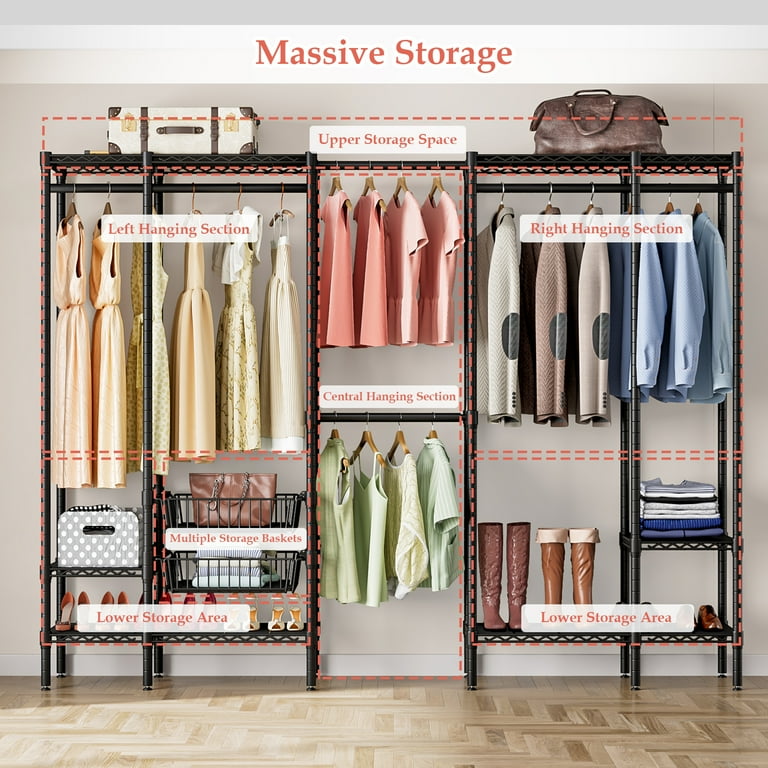 Org adjustable garment rack sale