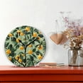 thumbnail image 2 of Yayeee 10" Wall Clock Battery Operated Quartz Round Silent Non-Ticking Home Decor,Orange Tree, 2 of 6