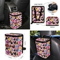 thumbnail image 4 of XYZCANDO Cute Love Print Cushion Cover Steering Wheel Cover Armrest Cover Seat Belt Cover Keychain Fender Cover Handbrake Cover Lipstick Cover Trash Can Car Coasters Car Interior Decor, 4 of 7