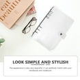 thumbnail image 4 of TABLZONE 2-Pack White PVC Binder Covers Protective Sleeve for Loose Leaf Planner Accessories, 4 of 6