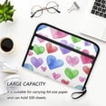 thumbnail image 6 of Organ Folder 14.2 x 0.8 x 10.6 Inches 13 Separate Pockets A4 Size Documents Folder A Sort Storage File Manager For The Home Office Colorful Heart Pattern, 6 of 7