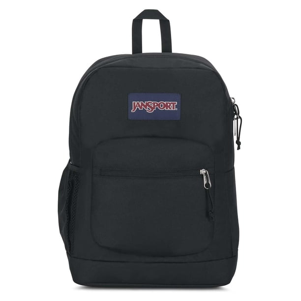 Mochila JanSport Cross Town Plus negra con funda de 15 pulgadas