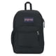 thumbnail image 1 of Mochila JanSport Cross Town Plus negra con funda de 15 pulgadas, 1 of 7