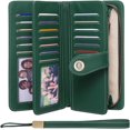 thumbnail image 1 of LAICAIW Women's Wallet Genuine Leather RFID Blocking Large Capacity Trifold Ladies Wallet, 1 of 6