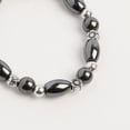 thumbnail image 3 of Semi-Precious Black Gemstone Bracelet, Stretch Bracelets Natural Hematite #72, 3 of 5