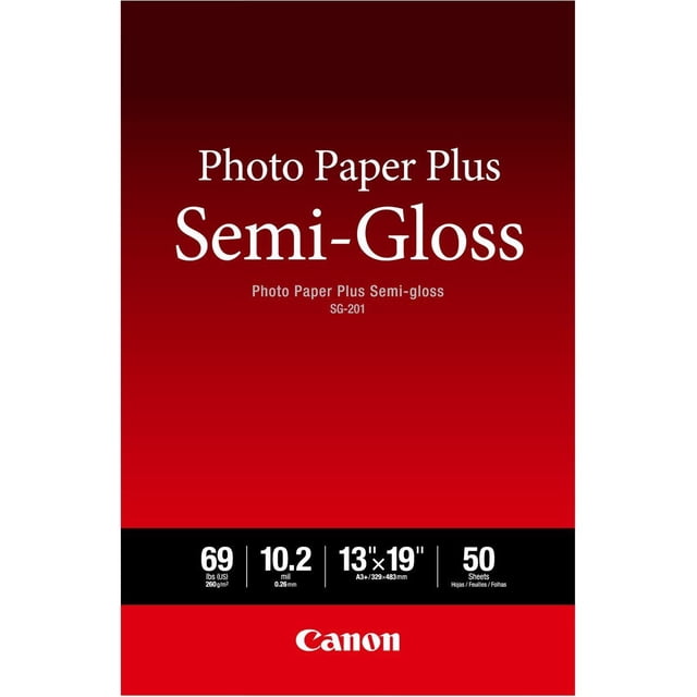 Papel fotográfico Canon SG-201 semibrillante 13x19 (50 hojas)