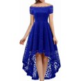thumbnail image 1 of Dressystar Robe en Dentelle Épaules Dénudées Manches Courtes Robe de Cocktail Formelle, 1 of 6
