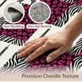 thumbnail image 6 of ODIKA Stripes Tower Motif Print Leopard Playful Expressive for Dining Room, Under Table, Home Office, Non-Slip Chair-Friendly, 6 of 7