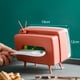 thumbnail image 2 of Porta pañuelos estilo televisor, diseño retro, multifunción, con ranura para teléfono, para el hogar y la oficina, color rosa, 2 of 2