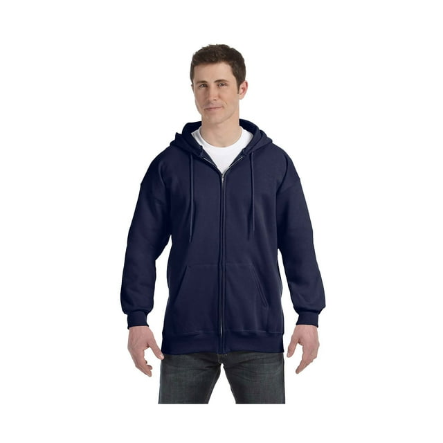 Hanes Chandail à Capuchon à Fermeture Éclair Intégrale en Acier Léger pour Hommes, Style F280