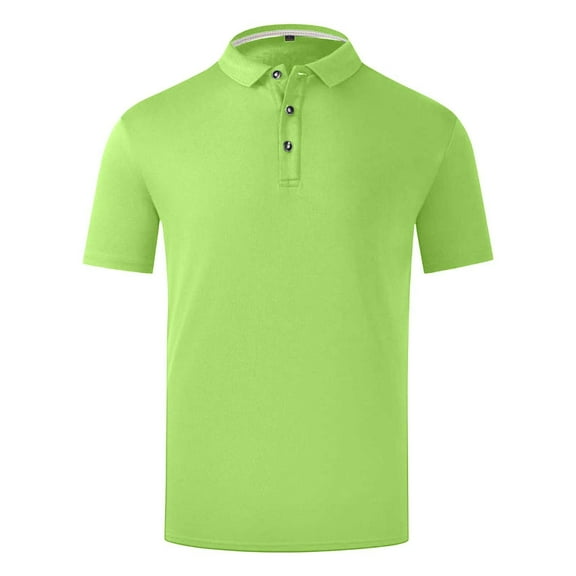 BRGZLK Golf Polo Shirts for Women Solid Color Moisture-Wicking Short Sleeve Polo Shirt Slim Fit Casual Business Breathable Stylish Tops Shirt Green 3XL