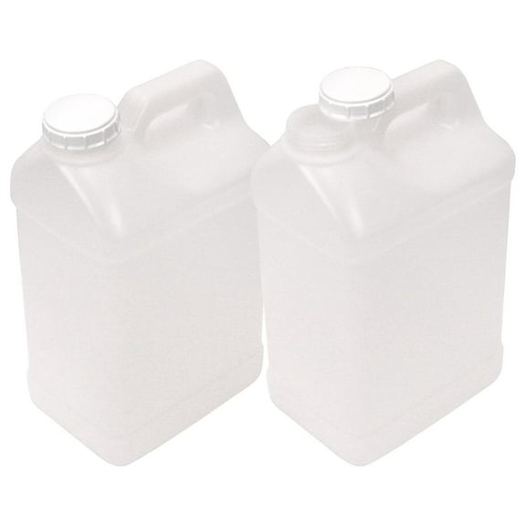 Natural 2.5 Gallon Plastic F-Style Jug, 2 Pack