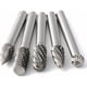 thumbnail image 3 of Herramientas de precisión para tallado de metal y madera, juego de fresas de carburo de doble corte de acero de tungsteno, limas rotativas que mejoran la eficiencia del trabajo y la alta producción, 3 of 5
