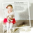 thumbnail image 6 of Red Pom Pom Tutu and Bow Hair Tie | 2Pcs Set | Easter Holiday Tutu For Girls - 3-5T, 6 of 7