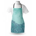 thumbnail image 3 of Nautical Apron Marine Beauty Shell with Seahorse Starfish Oysters Ocean Sea Tropical Image, Unisex Kitchen Bib Apron with Adjustable Neck for Cooking Baking Gardening, Turquoise Teal, by Ambesonne, 3 of 3