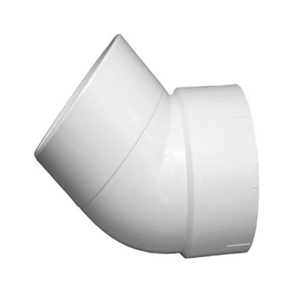 Charlotte Pipe PVC 00323  0800HA Schedule 40 DWV 45-Degree Street Elbow, PVC, 1-1/2 In. - Quantity 100