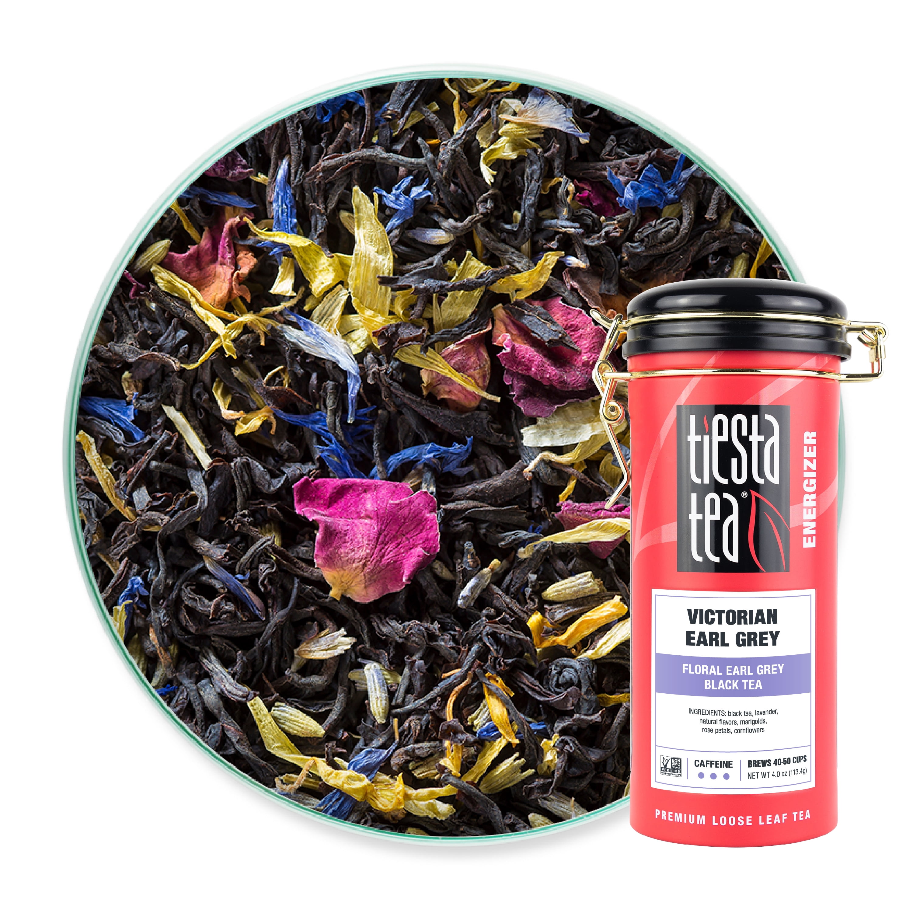 Tiesta Tea Victorian Earl Grey, Floral Earl Grey Loose Leaf Black Tea, 4 oz