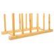 thumbnail image 5 of Soporte para platos de bambú, soporte para platos de cocina, estante de bambú multiusos, escurridor de cocina, 5 of 6