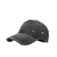 thumbnail image 2 of Yaoyar Men's Distressed Washed Baseball Cap Pure Cotton Adjustable Closure Vintage Faded Denim Dad Hat, 2 of 3
