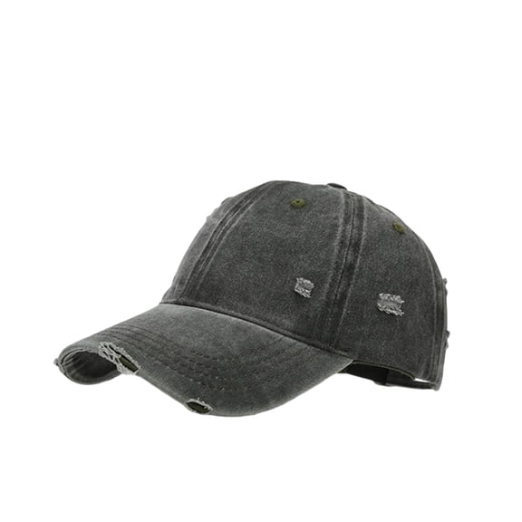 ZToonmas Men's Vintage Washed Baseball Cap Distressed Solid Color Dad Hat Retro Unstructured Casual Sun Hat