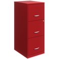 thumbnail image 1 of Space Solutions 3 Drawer Metal Vertical File Cabinet with Lock Lava Red, 1 of 11