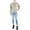 Heather Light Brown, variant on Calvin Klein Womens Cable Knit Crewneck Pullover Sweater