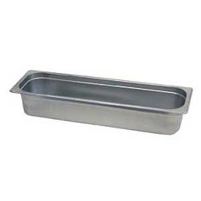 Update International NJP-504L Half Size Long Pans 24 Gauge - 4 in. Deep