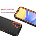 thumbnail image 4 of For Samsung Galaxy A15 5G 6.5" Case,Heavy Duty Rugged Defender Case with [Belt Clip Holster] [Built in Screen Protecotr], Shockproof Full Body Protection Kickstand Cover, Orange, 4 of 10