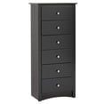 thumbnail image 6 of Home Square 3-Piece Set with Storage Bed 6-Drawer Chest Tall 2-Drawer Nighstand, 6 of 13