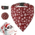 thumbnail image 6 of Deyuer Pet Collar Snowflake Pattern Dress-up Adjustable Breakaway Cats Dogs Collars Bandana for Christmas, 6 of 8
