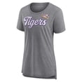 thumbnail image 2 of Women's Gray LSU Tigers Past Script Tri-Blend T-Shirt, 2 of 3