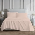 thumbnail image 4 of Purity Home King Bed Sheet Set - 100% Cotton Percale - Cool, Crisp, Breathable & Durable 4-Piece - Blush, 4 of 14